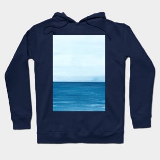 Ocean Blue Watercolor Hoodie